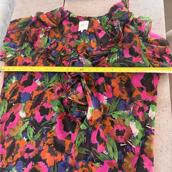 Misa Floral Ruffle Blouse - Multicolor - Picture 3 of 8